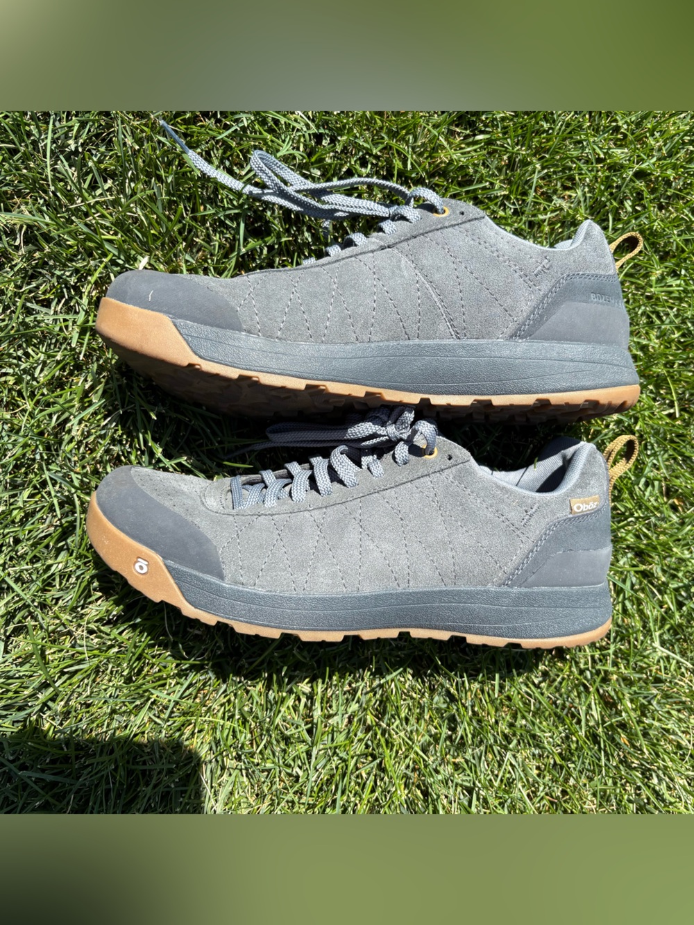 Men’s OBOZ Bozeman II Hiking Shoes 8.5 Charcoal Gum